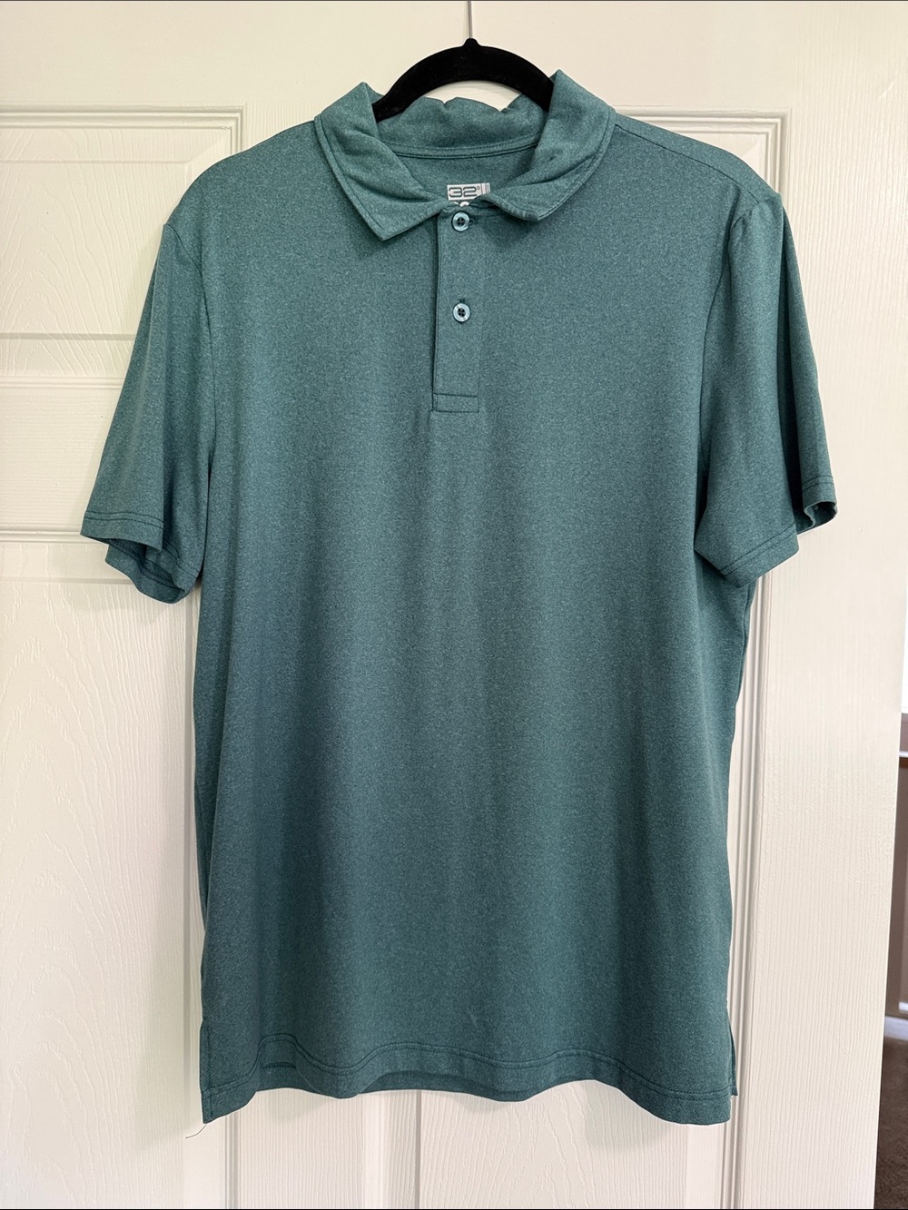 Men's Teal Performance Polo Shirt with Classic Collar